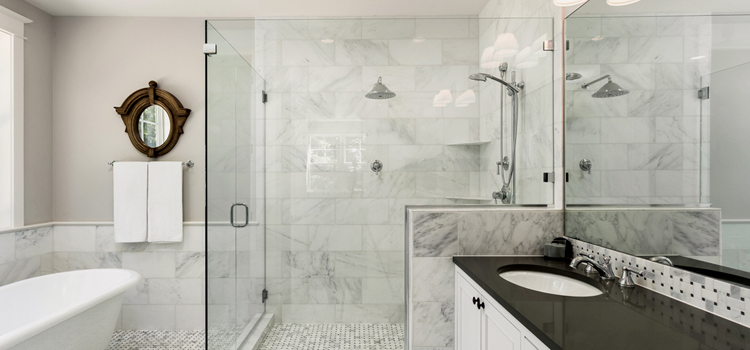 bathroom shower door installation in Elk Grove