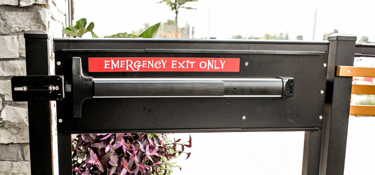 emergency push bar installation in Elk Grove